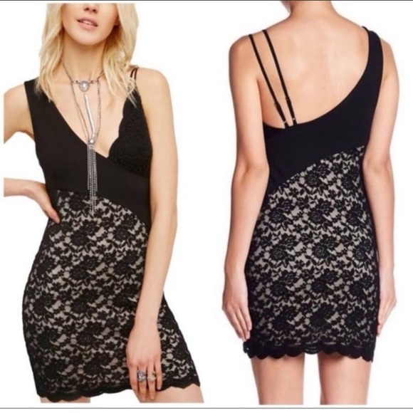 Free People Dresses & Skirts - Free people Lower East side lace mini dress